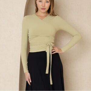 Dress blank wrap top